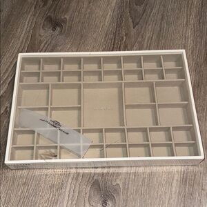 The Closet Store 41 section Stackers Jewelry Tray Mink Color